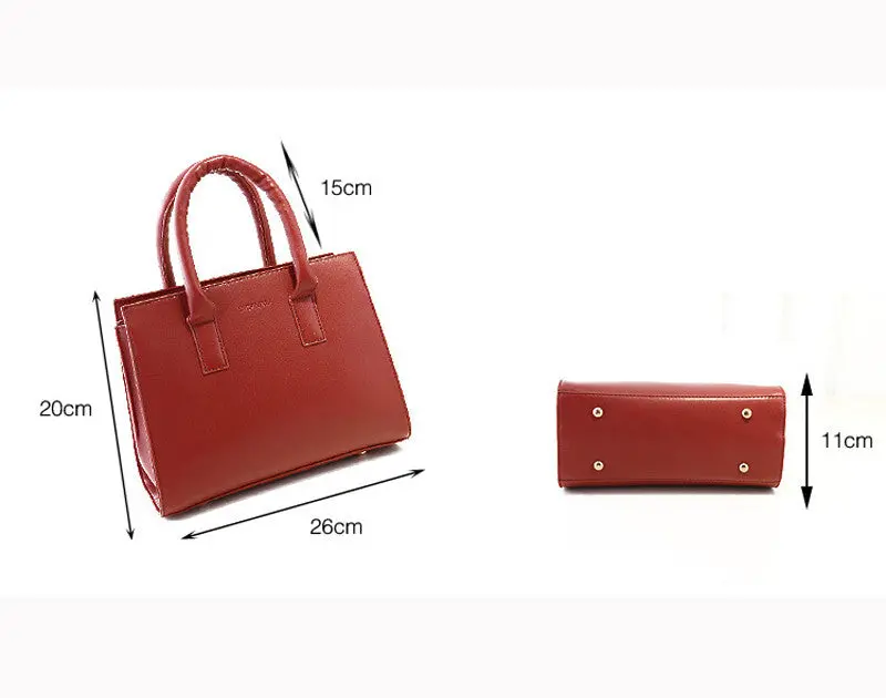 Women Leather Hbag Shoulder Messenger Bag Large Tote 3