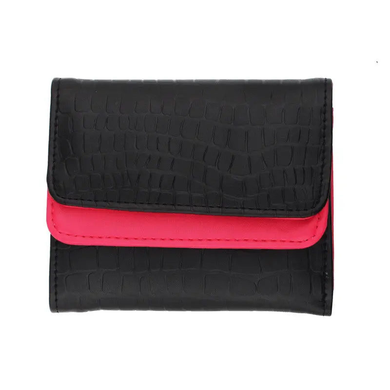 Women Leather Short Purse Clutch Folding Card Coin Wallet 2