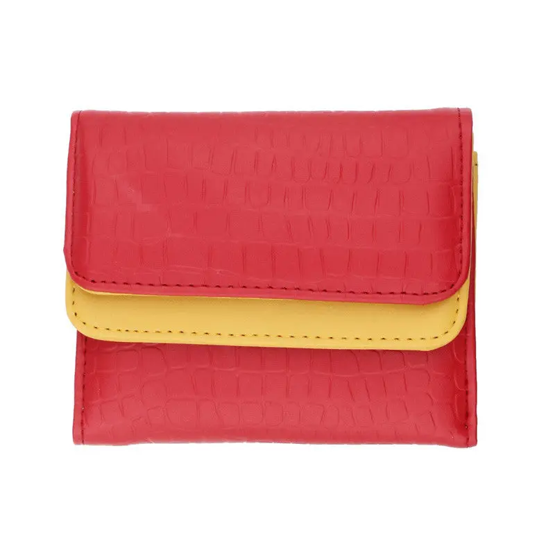 Women Leather Short Purse Clutch Folding Card Coin Wallet 3