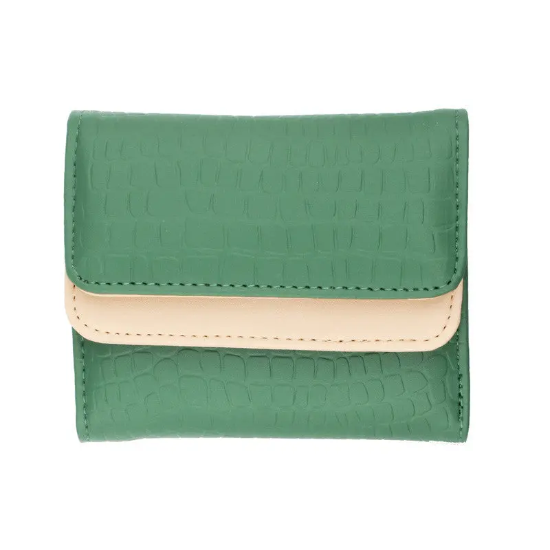 Women Leather Short Purse Clutch Folding Card Coin Wallet 4