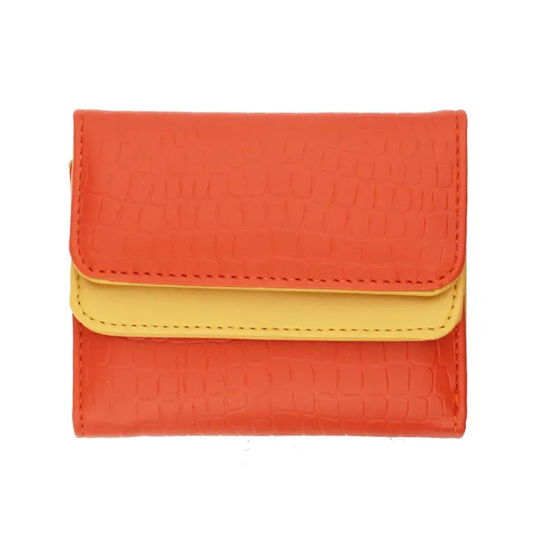 Women Leather Short Purse Clutch Folding Card Coin Wallet 5