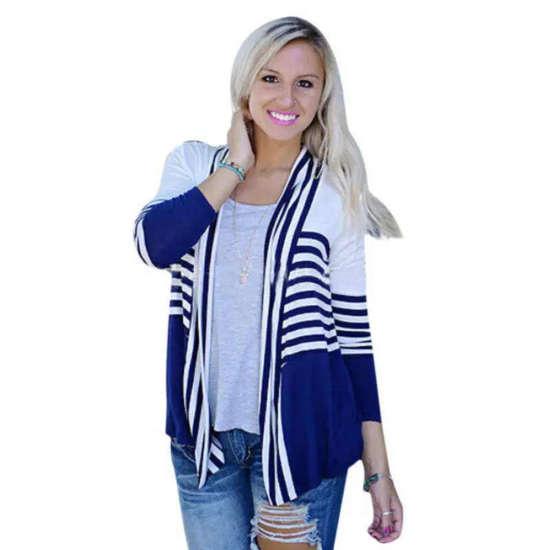 Women Long Cardigan Coat Ladies Long Sleeve Knitted Sweater Casual Loose Jacket Knitwear 1