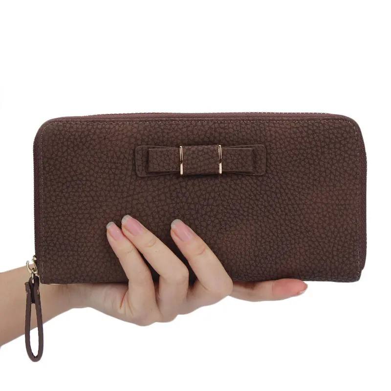 Women Long Design Wallet Multifunctional Purse With Zipper Wallet 8 Colors Card Holder Clutch Purses 3