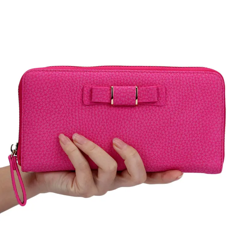 Women Long Design Wallet Multifunctional Purse With Zipper Wallet 8 Colors Card Holder Clutch Purses 6