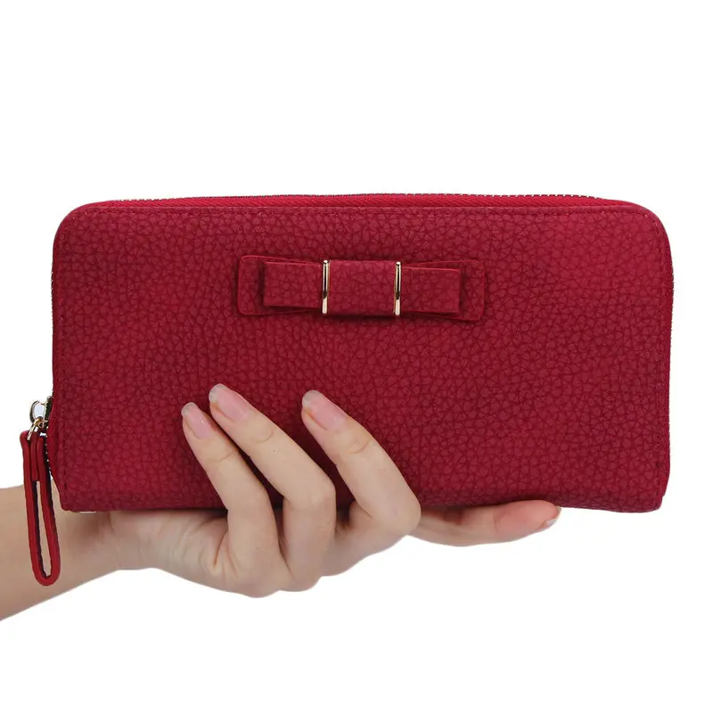 Women Long Design Wallet Multifunctional Purse With Zipper Wallet 8 Colors Card Holder Clutch Purses 8