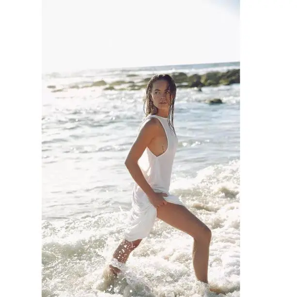 Women Long Dress White Chiffon Sexy Beach Dress Plus Size Feida 2