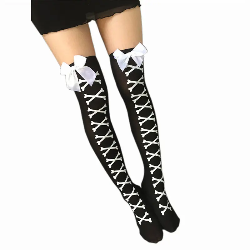 Women Long Over Knee Thigh High Stockings Sexy Maid Medias Knee Socks Cuissardes Feida 1