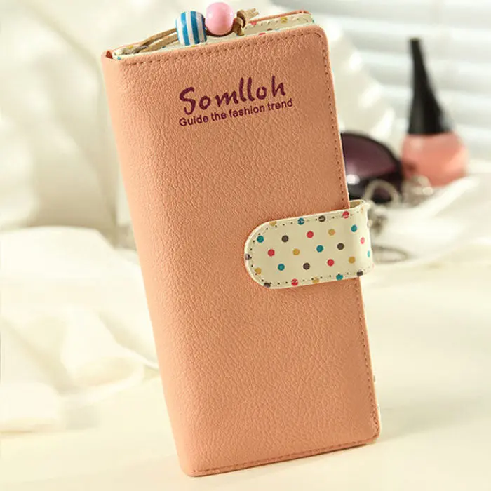 Women Long Wallet Smooth Pu Leather Lady Coin Purses Clutch Wallets Money Bags 1