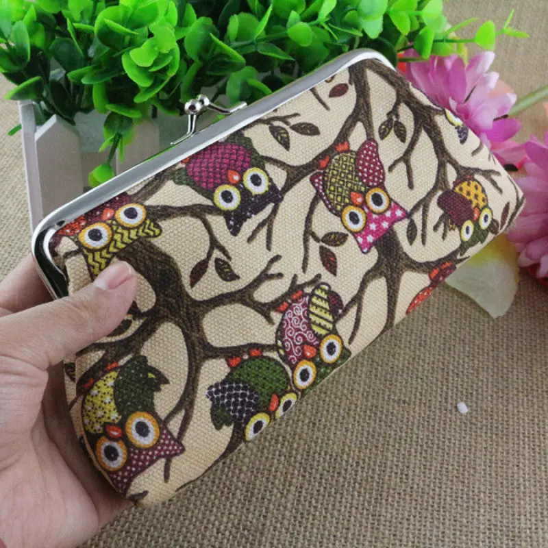 Women Lovely Style Lady Wallet Hasp Owl Purse Clutch Bag 2