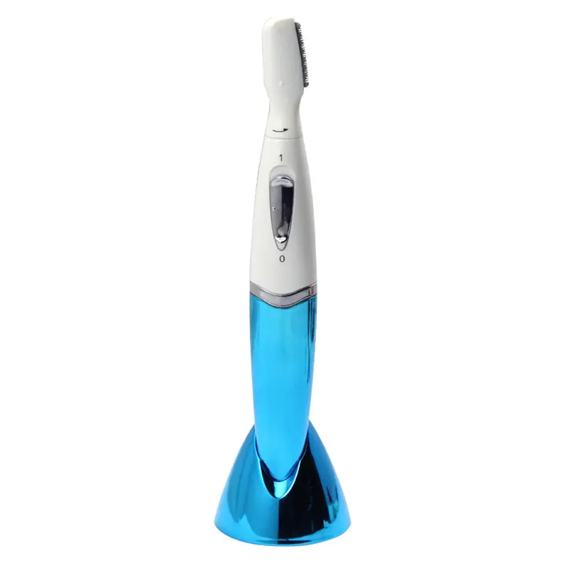 Women Makeup Accessories Practical Electric Face Eyebrow Hair Body Blade Razor Shaver Remover Trimmer Blue 1