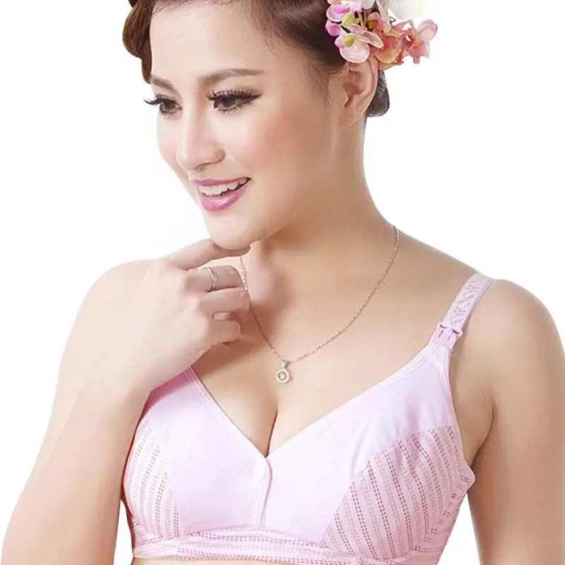 Women Maternity Underwear Cotton Nursing Maternity Bra Wire Free Underwear Women Breast Feeding Bra For Nursing 1
