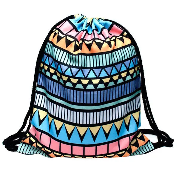 Women Men Backpacks School Backpack Bags For Teenagers Girls Boys 3D Printing Bags Drawstring Backpack Mochila 1