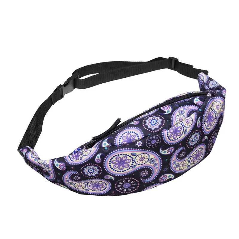Women Men Bags Bag Printing Pouch Zip Belt Waist Bag Pack 1