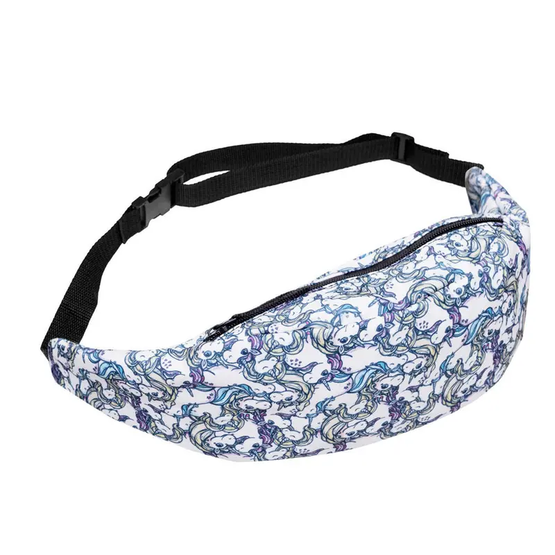 Women Men Bags Belt Waist Bag Animals Print Pouch Zip Pack Waist Bags Bolso Cintura 1