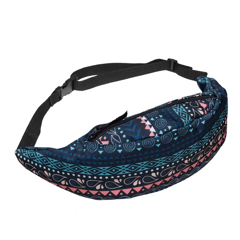 Women Men Bags Belt Waist Bag Pouch Zip Pack Waist Pack Bag 2