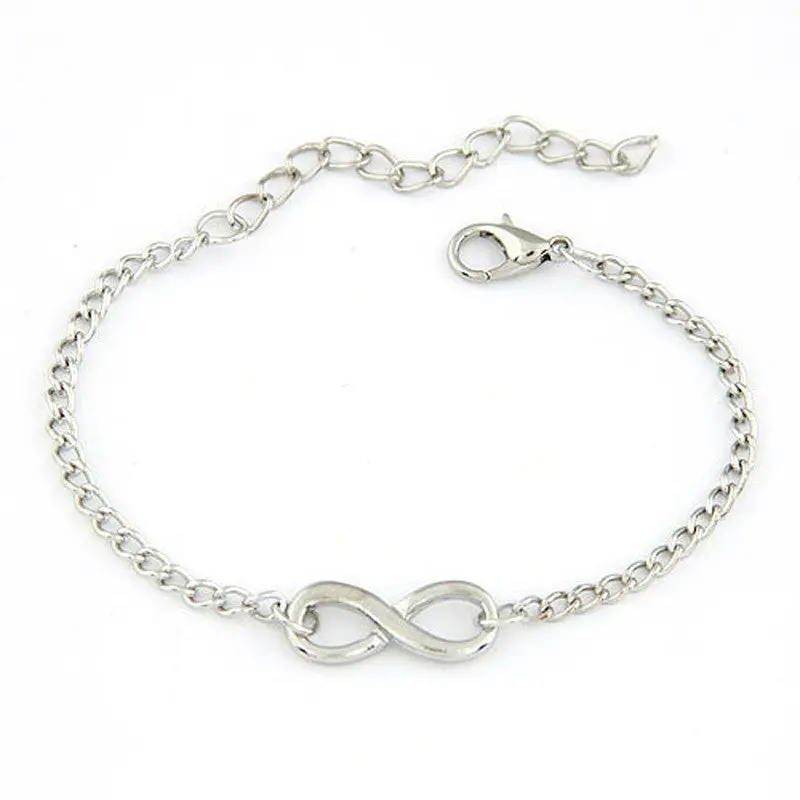 Women Men Handmade Gift Charm 8 Shape Jewelry Infinity Bracelet Women Girls Bracelets 1