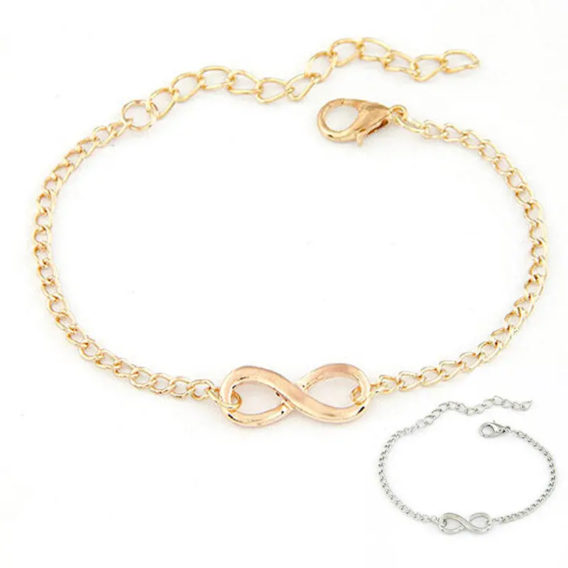 Women Men Hmade Gift Wedding Party Charm 8 Shape Jewelry Infinity Bracelet 1