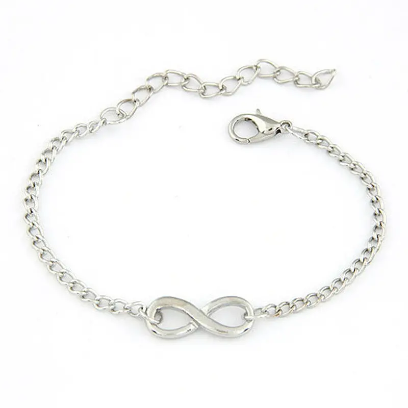 Women Men Hmade Gift Wedding Party Charm 8 Shape Jewelry Infinity Bracelet 2