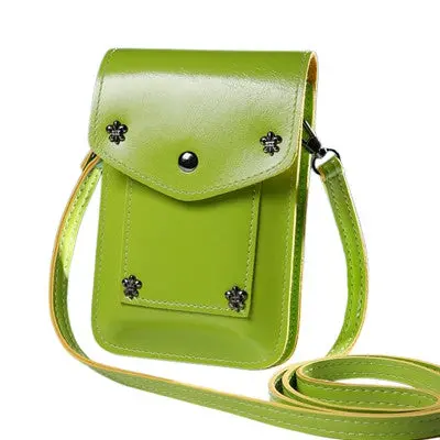 Women Messenger Bag Pure Color Abag Bags Leather Ladies Shoulder Bags Candy Color Mini Bag Clutch Bolsa 5