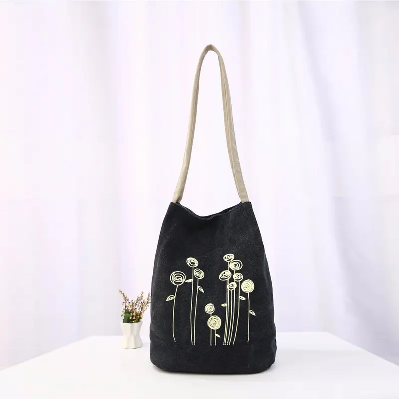 Women Messenger Bags Canvas Floral Student Shoulder Bags Women's Hbag Designer Shopping Bag Hbags Women Famous S 1