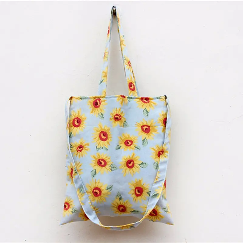 Women Messenger Bags Canvas Sunflower Student Shoulder Bags Women's Hbag Designer Shopping Bag Hbags Women Famous S 2