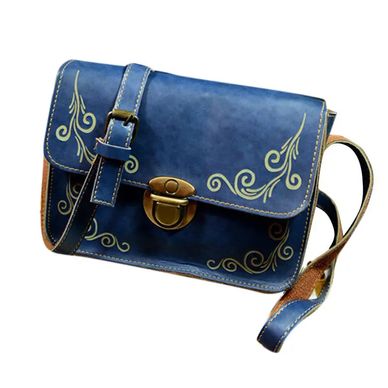 Women Messenger Bags Luxury Hbags Retro Plug Lock Leather Hbag Cross Body Single Shoulder Bag Femme Casual Leather Bag 2