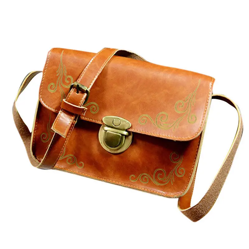Women Messenger Bags Luxury Hbags Retro Plug Lock Leather Hbag Cross Body Single Shoulder Bag Femme Casual Leather Bag 3