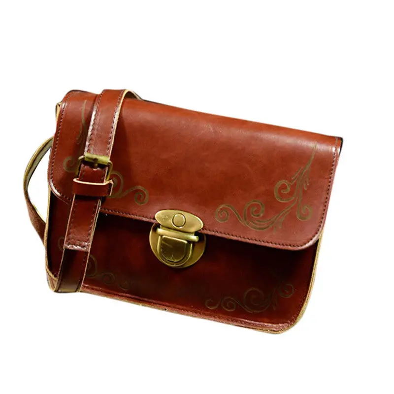 Women Messenger Bags Luxury Hbags Retro Plug Lock Leather Hbag Cross Body Single Shoulder Bag Femme Casual Leather Bag 4
