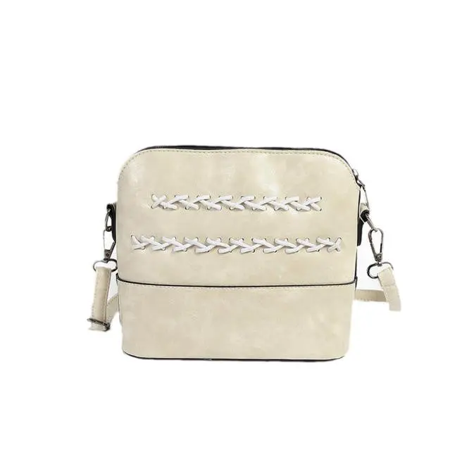 Women Messenger Bags Mini Bag Simple Weave Leather Shell Shape Bag Women Shoulder Bags 1