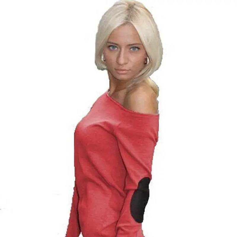 Women Mini Dress Long Sleeve Slash Neck Ladies Dresses Patchwork Casual Plus Size Office Dress Vestidos 4