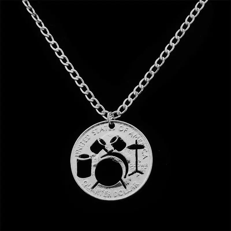 Women Necklace Alloy Necklaces Hollow Drums Charm Jewelry Gift For Girl 2