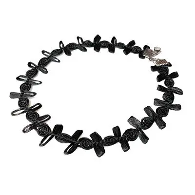 Women Necklace Choker Personalized Chic Black Lace Leaves Branch Necklaces Jewelry Gift For Girl 4