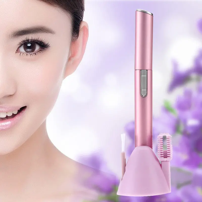Women Pink Portable Electric Eyebrow Shaver Hair Removal Blade Trimmer Eyebrow Razor Eyebrow Trimmer 1