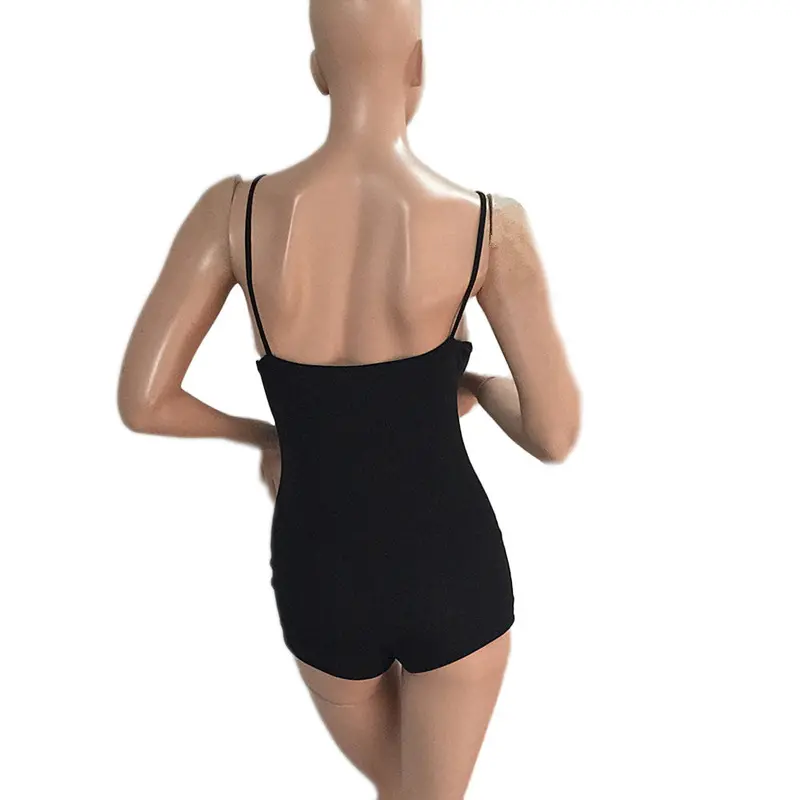 Women Playsuit Jumpsuit Black Tube Top Ladies Rompers Sexy Womens Jumpsuit Overalls 4