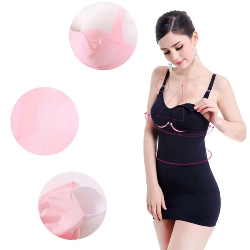 Women Pregnant Clothing Open Buckle Slim Vbreastfeeding Nursing Bra Underwear Maternity Mini Dress Freeship 6
