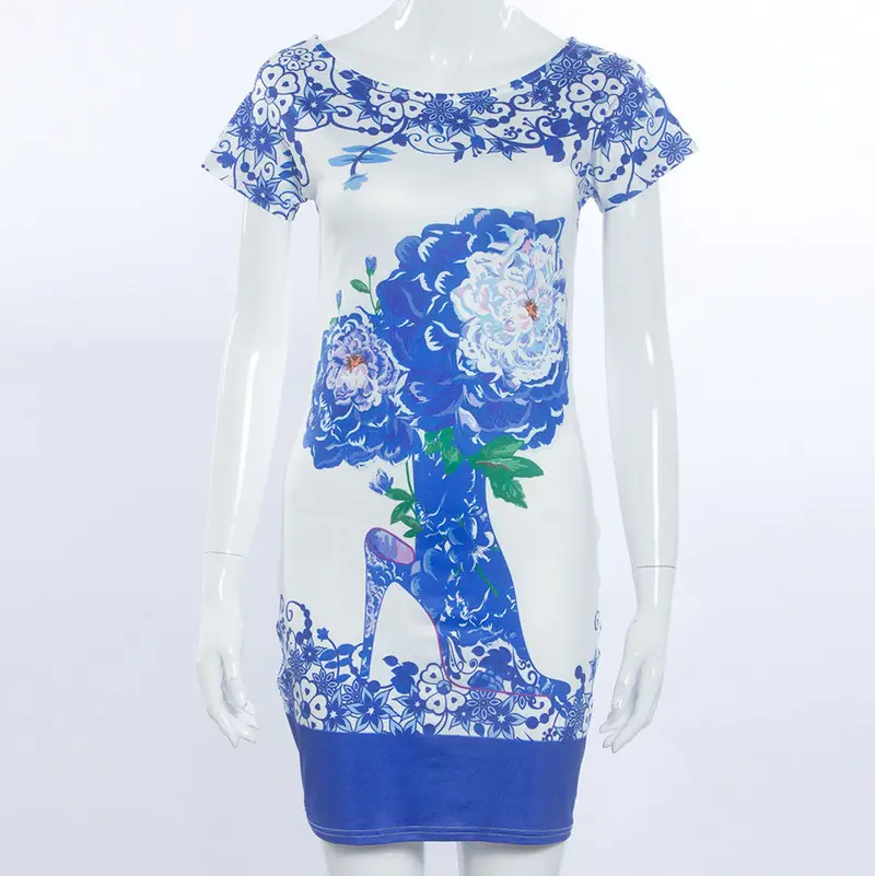 Women Printed Short Dress Sexy Club Bodycon Party Dresses Vestidos Plus Size Feida 3