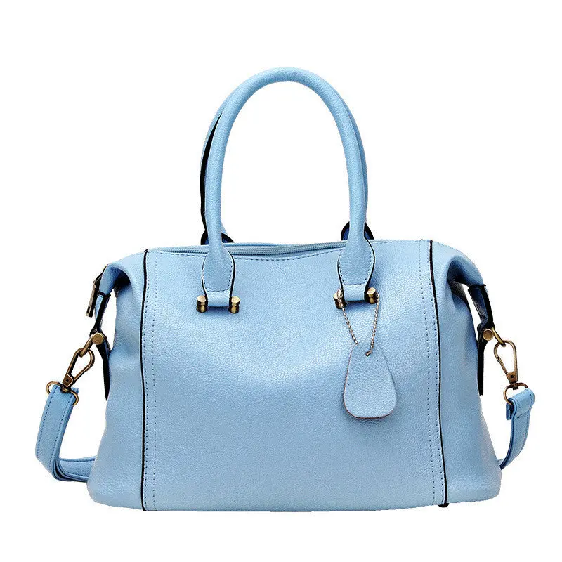 Women Pu Leather Luxury Hbag Classic Cy Color Women's Tote Shoulder Messenger Bags Large Bag 3