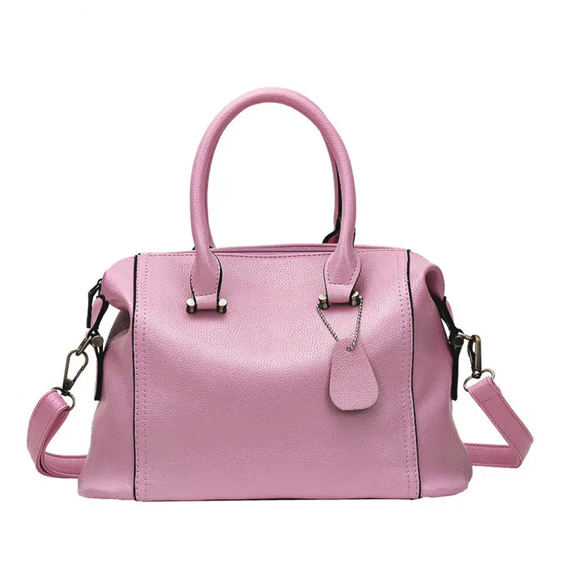 Women Pu Leather Luxury Hbag Classic Cy Color Women's Tote Shoulder Messenger Bags Large Bag 4