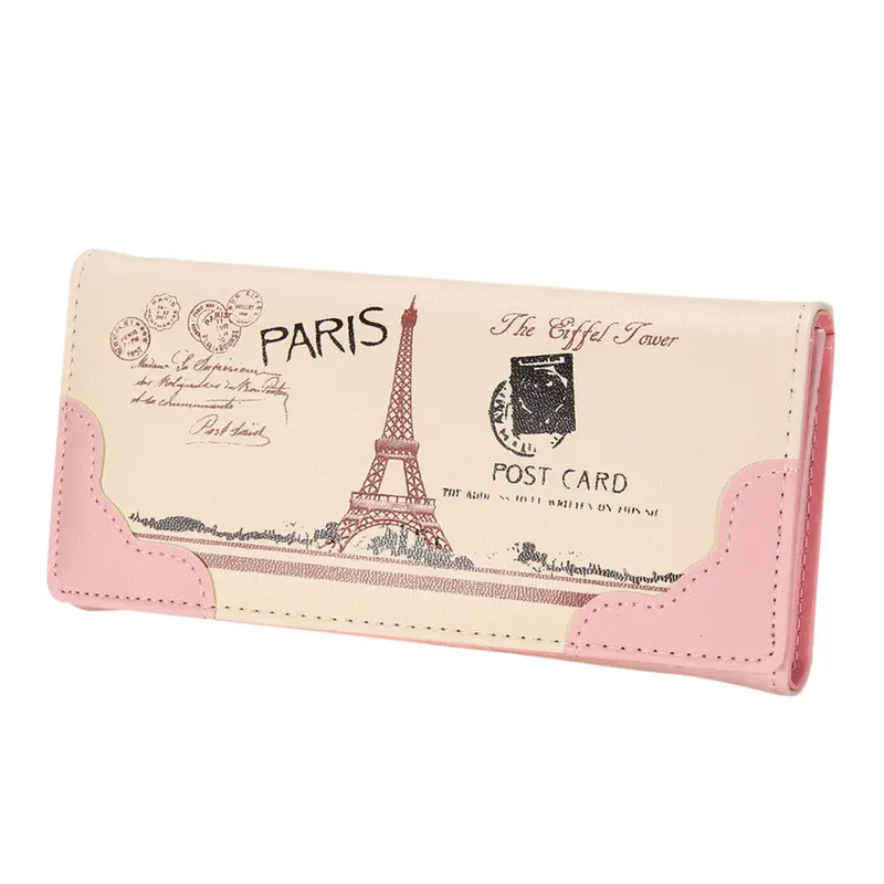 Women Purse Long Leather Printing Women Wallets Graffiti Embossed Wallet Vintage Pu Holder 1