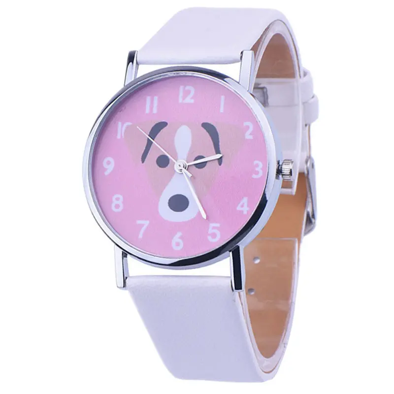 Women Quartz Watch Cute Lovely Dogs Printed Wristwatch Relogio Masculino Watch For Women Men Hour 2