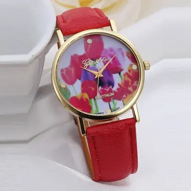Women Rhinestone Watches Quartz Analog Bracelet Wristwatches 9 Style Top Dress Watch Mujer Relojes High Quanlity 5