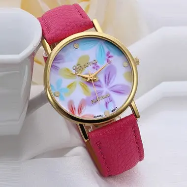 Women Rhinestone Watches Quartz Analog Bracelet Wristwatches 9 Style Top Dress Watch Mujer Relojes High Quanlity 8