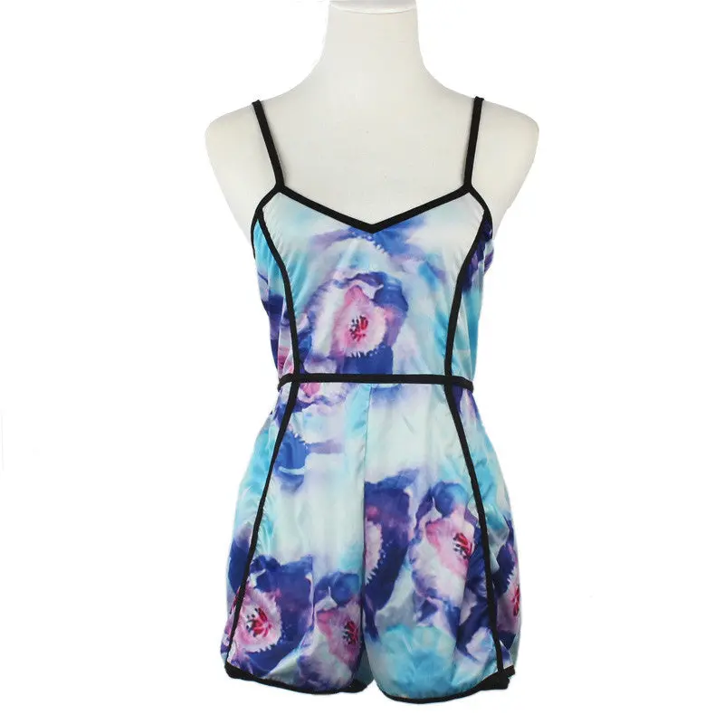 Women Rompers And Jumpsuit Womens Sexy Sleeveless Playsuit Bodysuits Elegant Bandage Jumpsuits 2