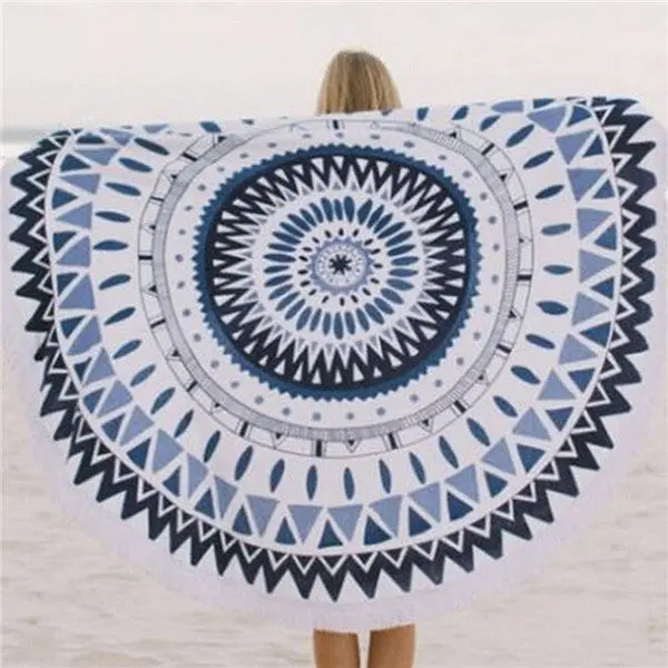 Women Scarf Cotton Round Hippie Tapestry Beach Throw Roundie Mala Towel Mat Bohemian Shawls Scarves Stoles Scarf 1