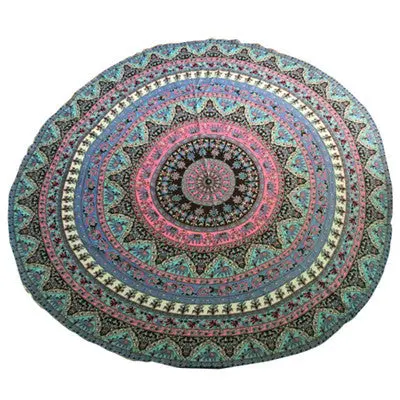Women Scarf Round Tapestry Cover Up Beach Mala Pool Home Shower Towel Mat Bohemian Shawls Scarves Scarf Kimono Tunic 4