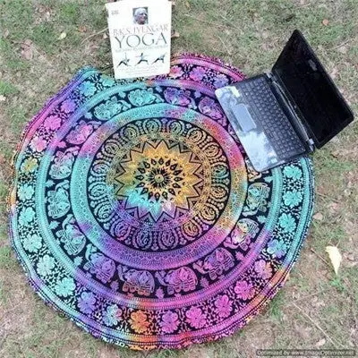 Women Scarf Round Tapestry Cover Up Beach Mala Pool Home Shower Towel Mat Bohemian Shawls Scarves Scarf Tunic Kimono 1