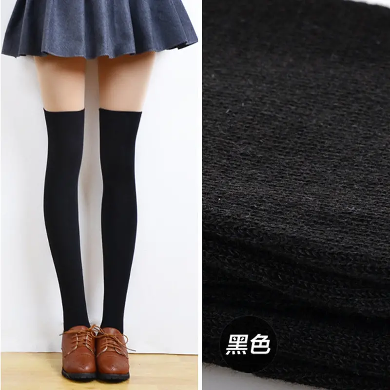 Women Sexy Thigh High Over The Knee Socks Long Cotton Stockings 1