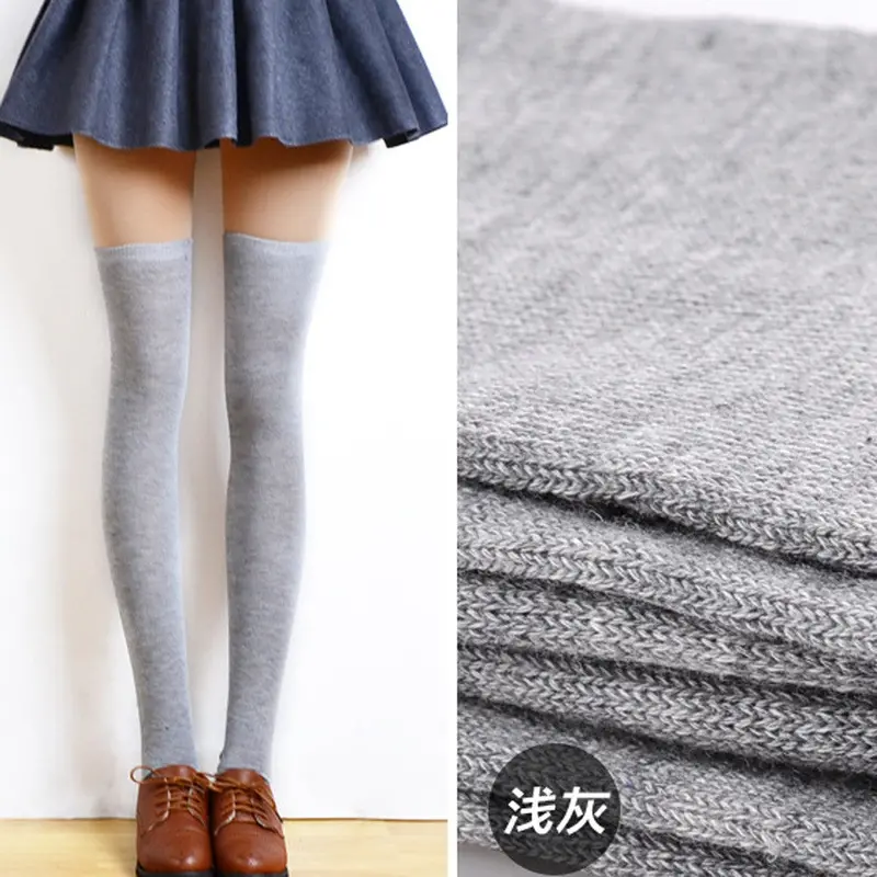 Women Sexy Thigh High Over The Knee Socks Long Cotton Stockings 3