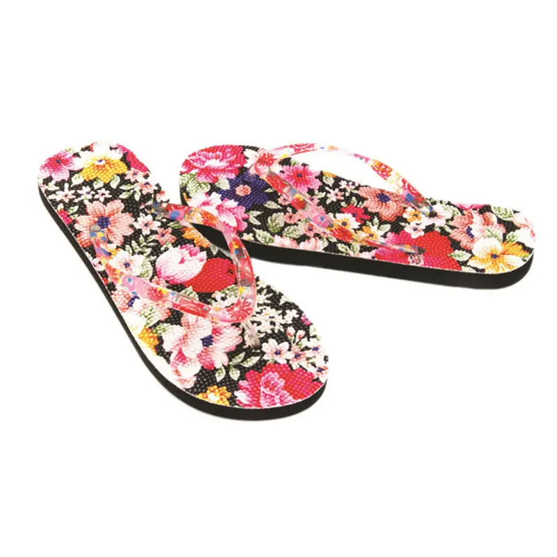 Women Shoes Flat Slipper Women's Sals Flowers Comfort Platform Flip Flops Slippers Home Woman Shoes 1