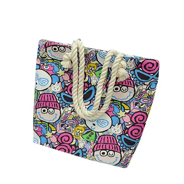 Women Shopping Bag Casual Print Canvas Hbag Single Shoulder Messenger Bags Tote Bolsa Feminina Womens' Pouch Clutch 1